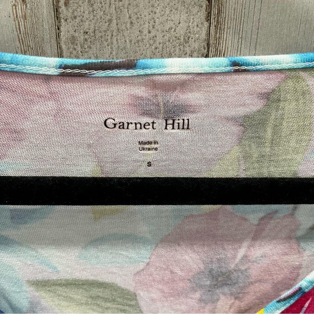 Garnet Hill Women Floral Sleeveless Maxi Dress Size S Stretchy Beachy Artsy - Picture 3 of 8